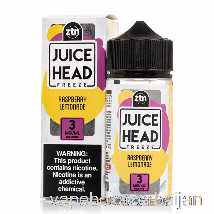Vape Smoke FREEZE Raspberry Lemonade - Juice Head - 100mL 3mg